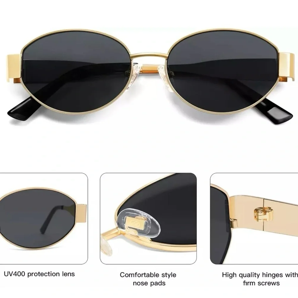 Oval Sunglasses Unisex Shades UV400 Protection Sojos